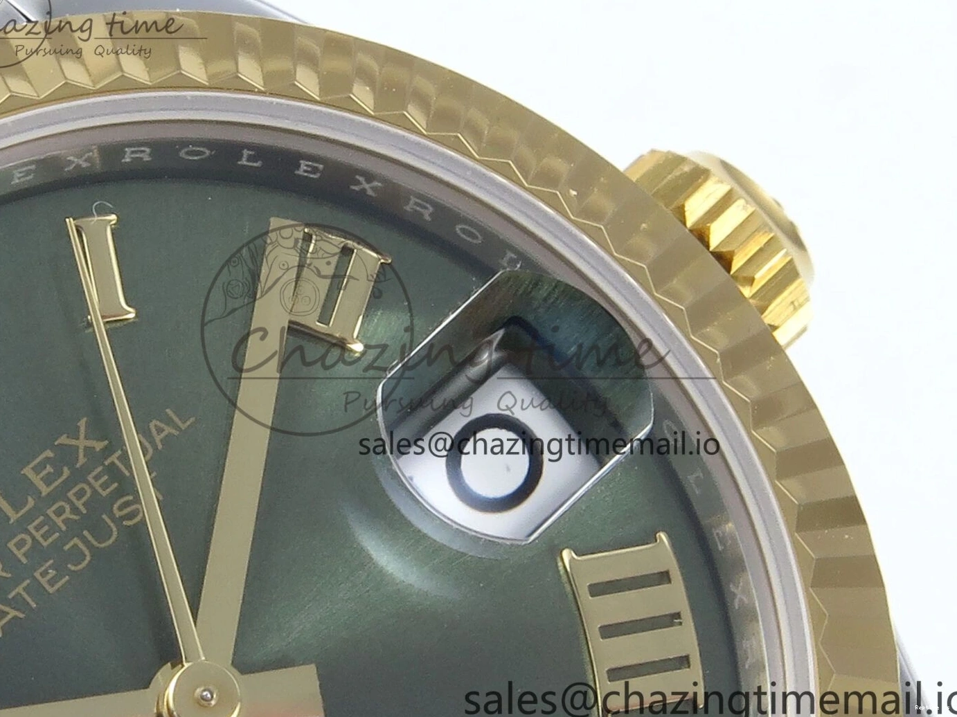 1221 DateJust 31 278273 ARF 1:1 Best Edition 904L Steel Green Roman Diamonds Dial on SS YG Jubilee Bracelet ETA Flexible 572